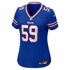 Nike Shaq Lawson Buffalo Bills Women's Team Game Jersey Royal