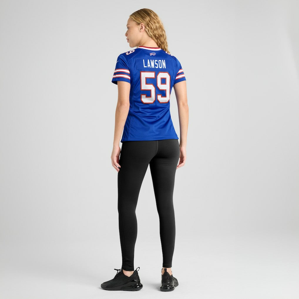Nike Shaq Lawson Buffalo Bills Women's Team Game Jersey Royal