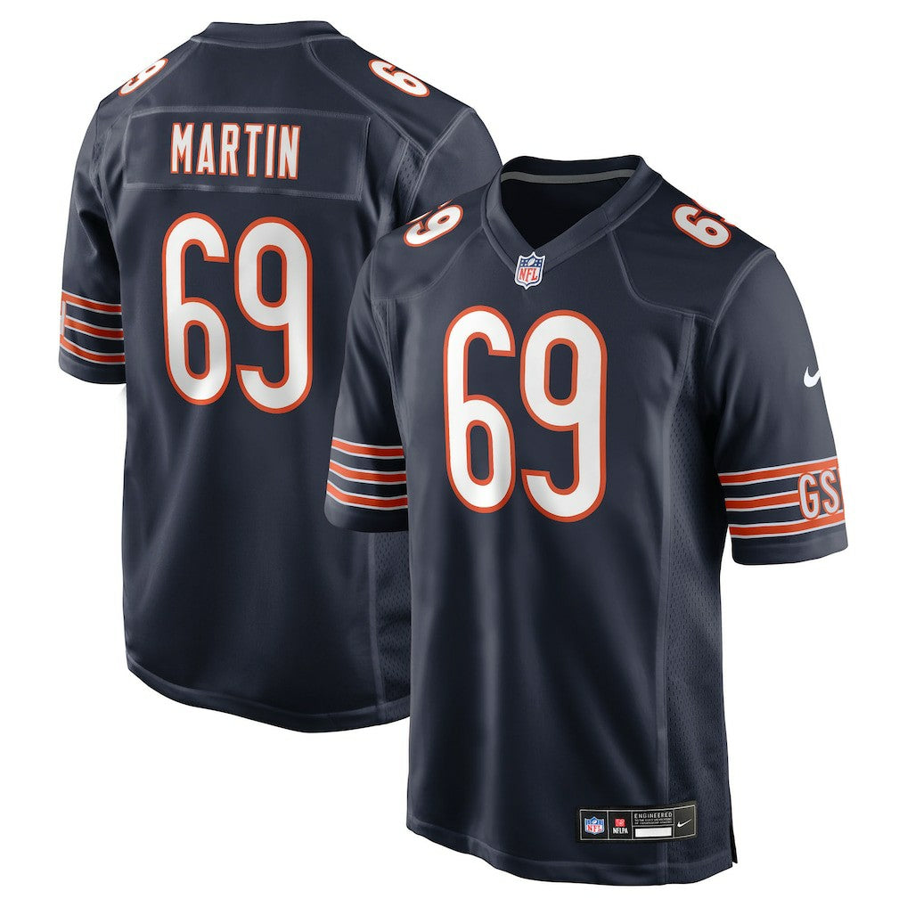 Nike Jeremiah Martin Chicago Bears Team Game Jersey Navy