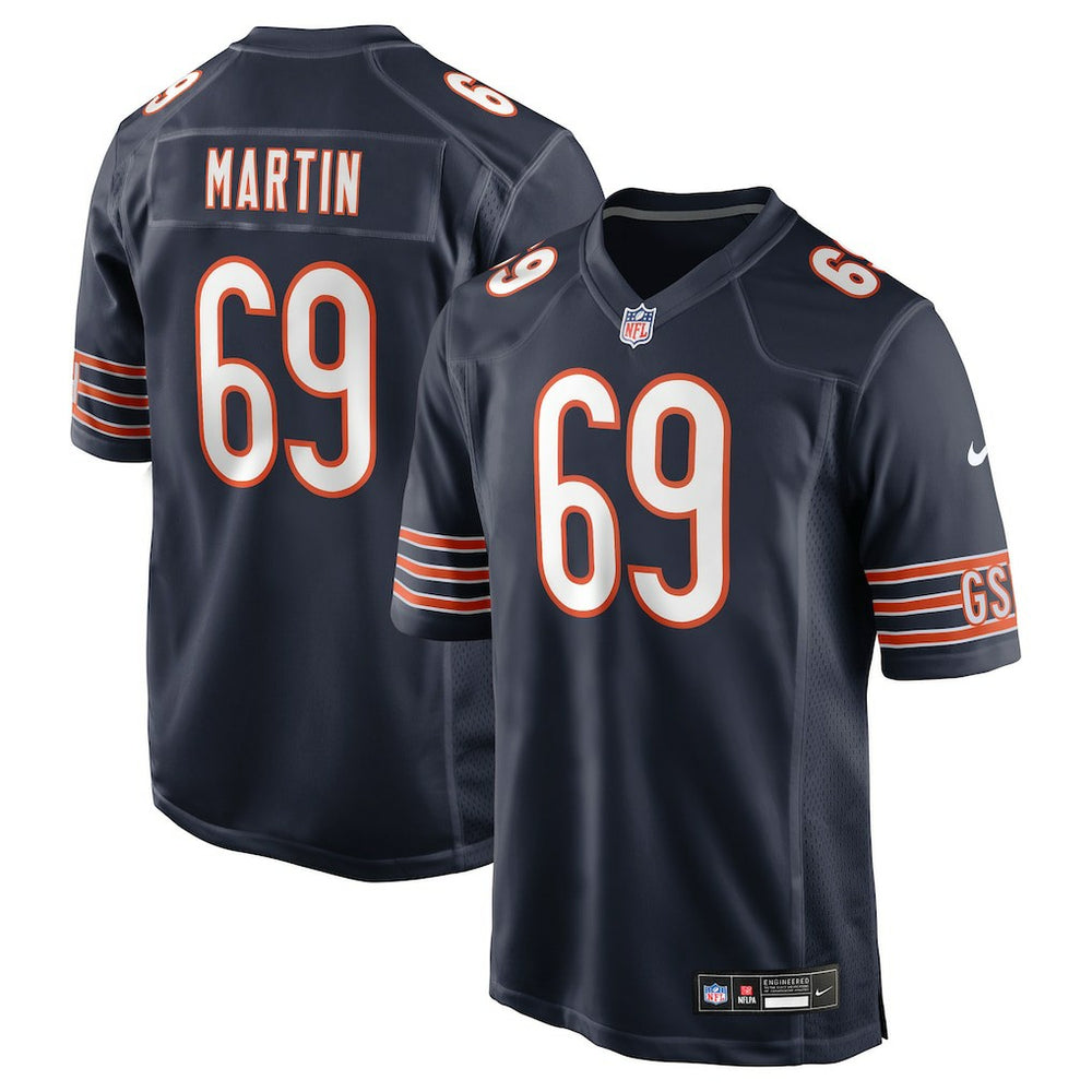 Nike Jeremiah Martin Chicago Bears Team Game Jersey Navy