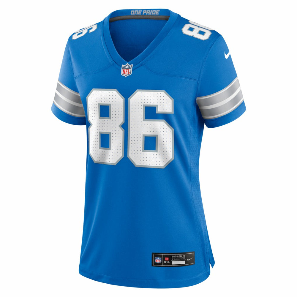 Nike Anthony Firkser Detroit Lions Women's Team Game Jersey Blue