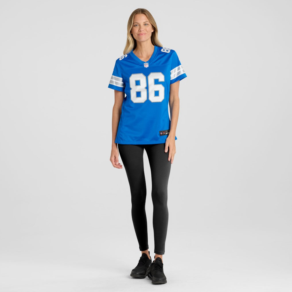 Nike Anthony Firkser Detroit Lions Women's Team Game Jersey Blue