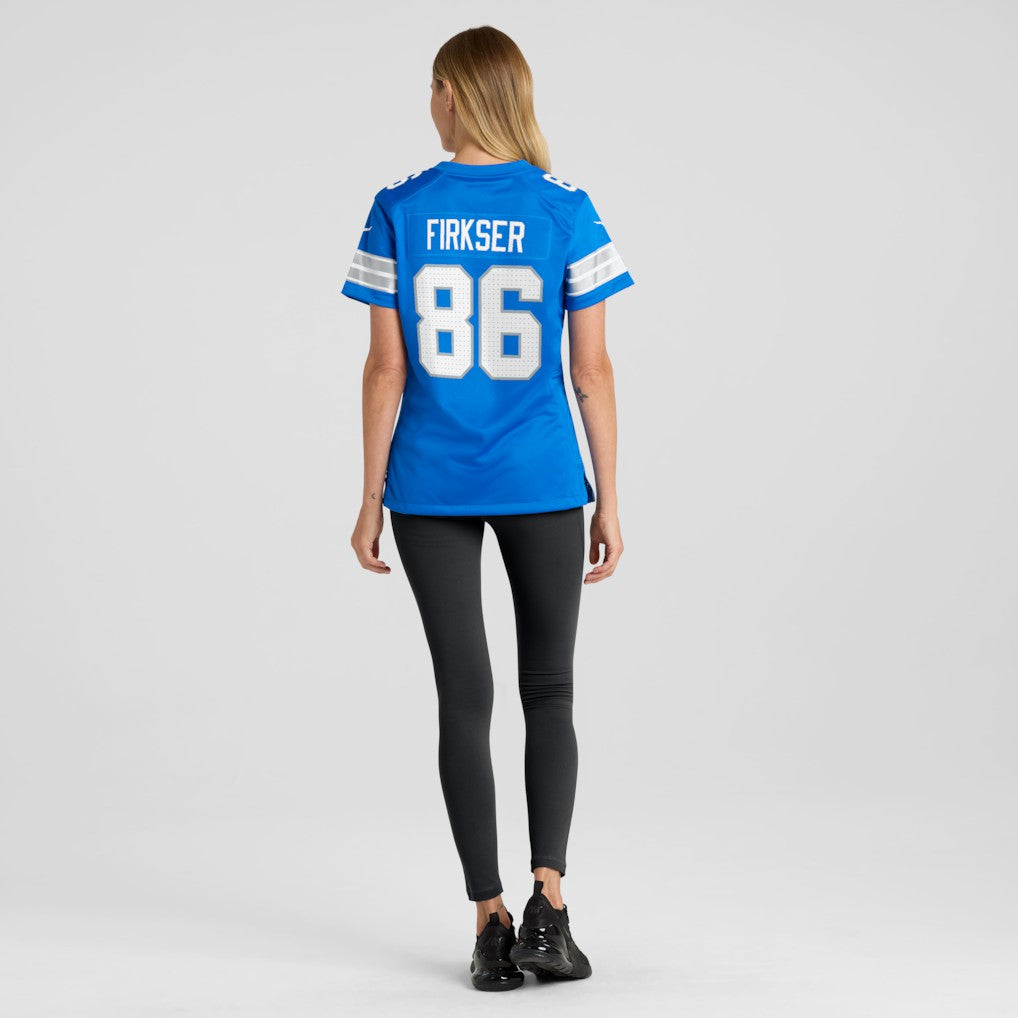 Nike Anthony Firkser Detroit Lions Women's Team Game Jersey Blue