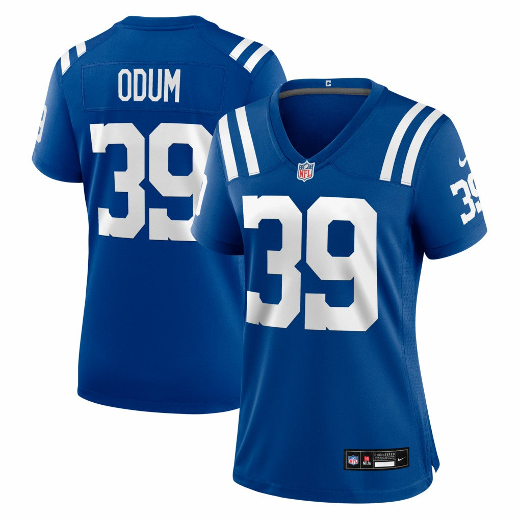 Nike George Odum Indianapolis Colts Women's Team Game Jersey Royal