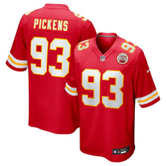 Nike Zacch Pickens Kansas City Chiefs Team Game Jersey Red