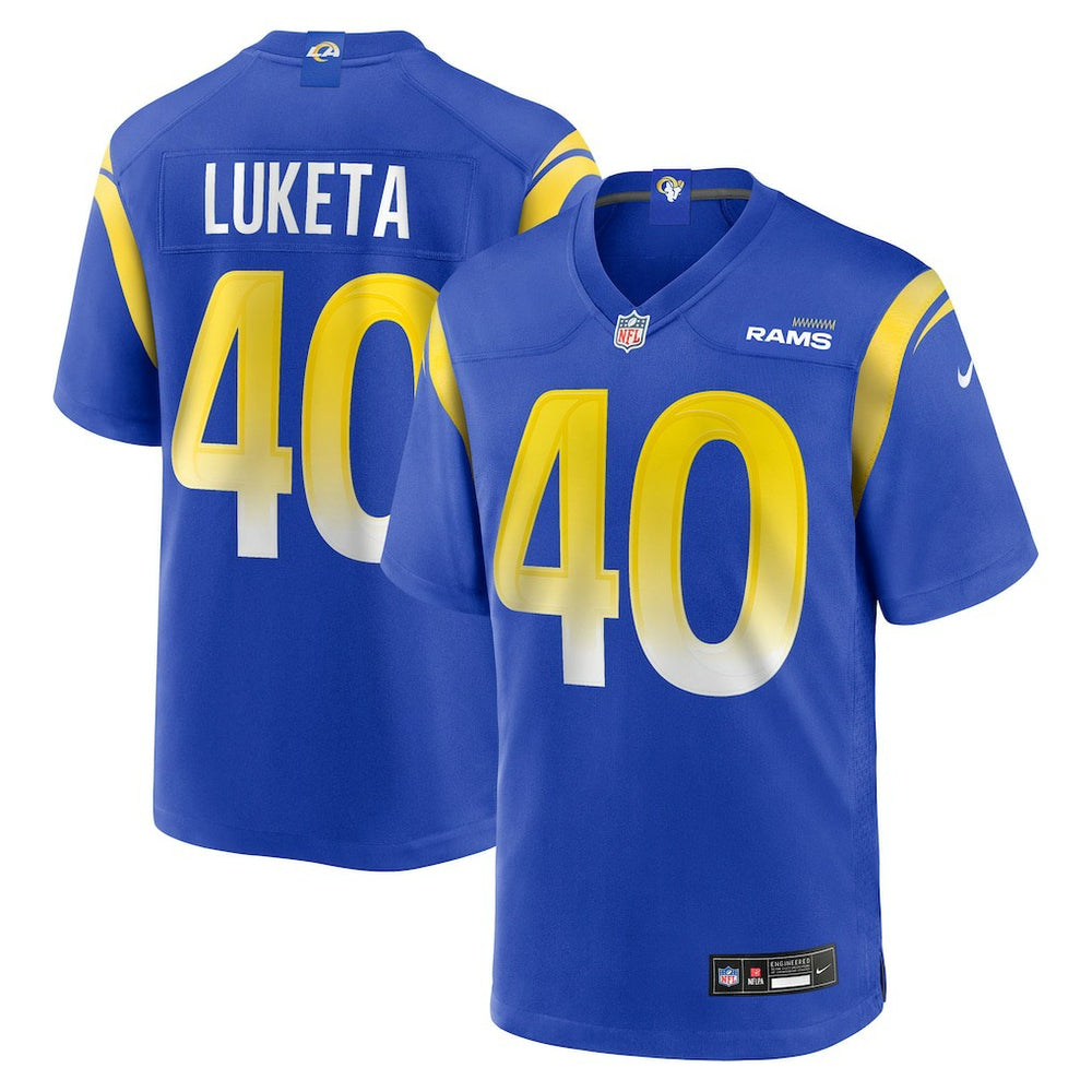 Nike Jesse Luketa Los Angeles Rams Team Game Jersey Royal