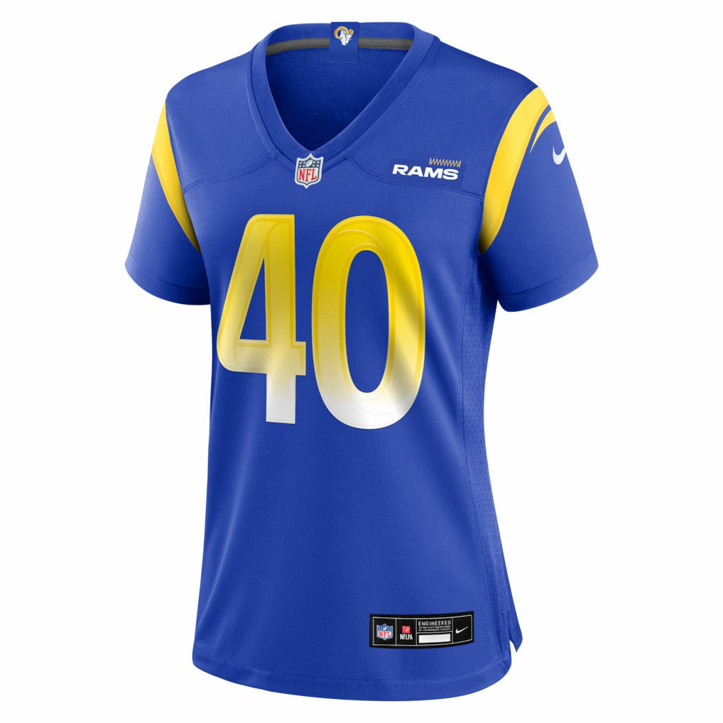 Nike Jesse Luketa Los Angeles Rams Women's Team Game Jersey Royal