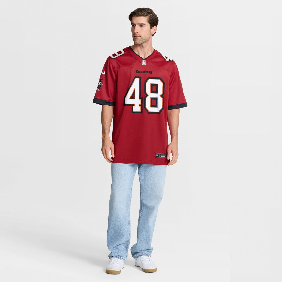 Nike JT Gray Tampa Bay Buccaneers Team Game Jersey Red