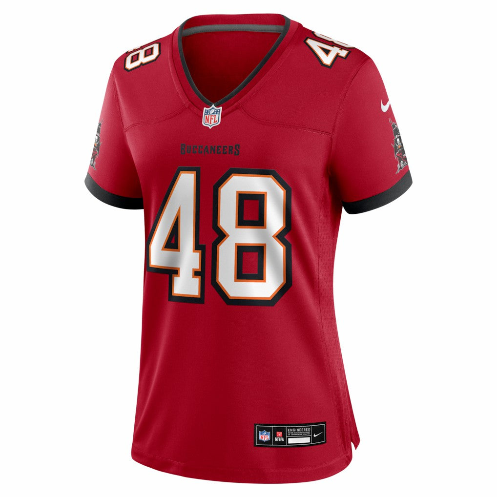 Nike JT Gray Tampa Bay Buccaneers Women's Team Game Jersey Red