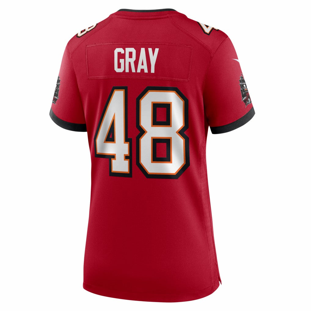 Nike JT Gray Tampa Bay Buccaneers Women's Team Game Jersey Red