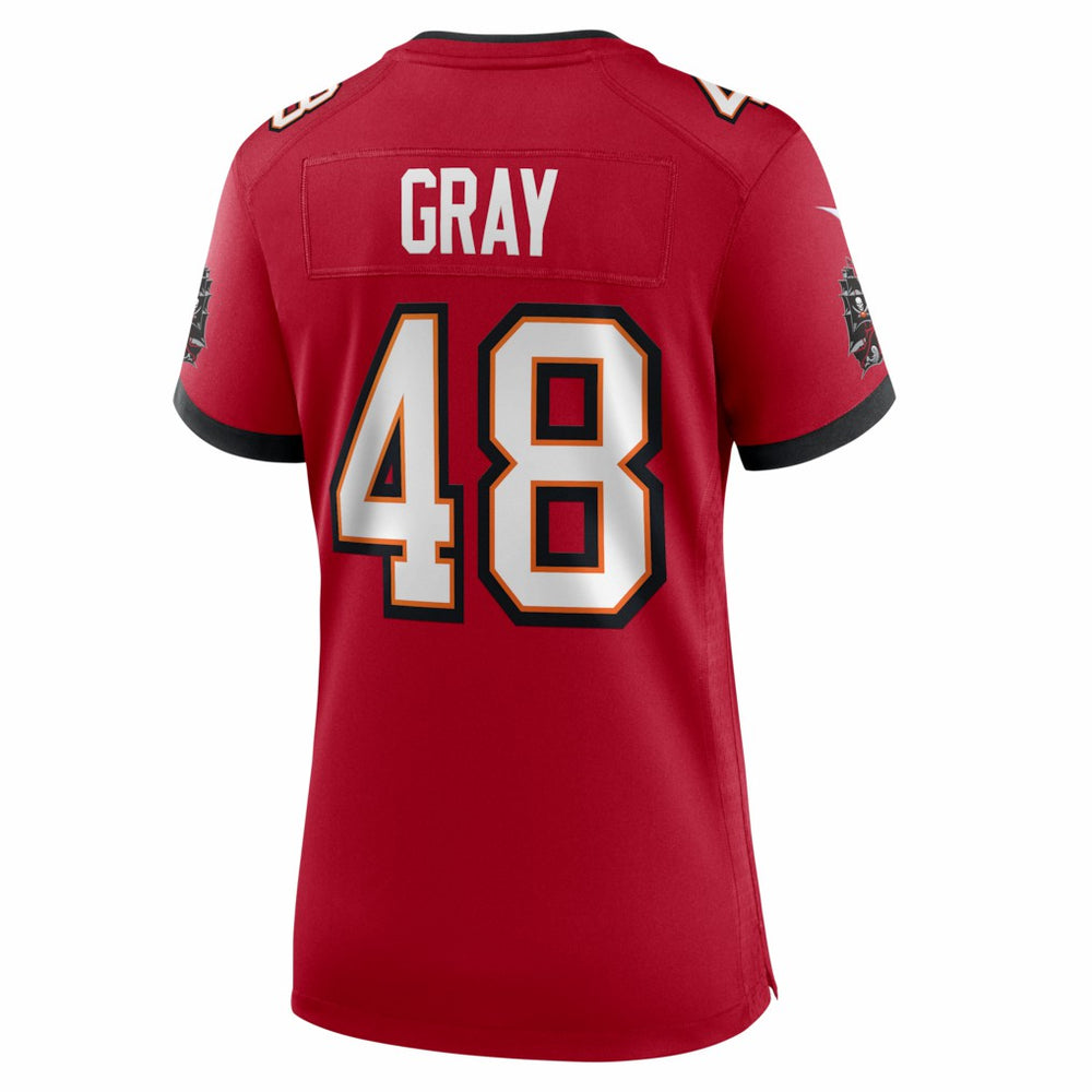 Nike JT Gray Tampa Bay Buccaneers Women's Team Game Jersey Red