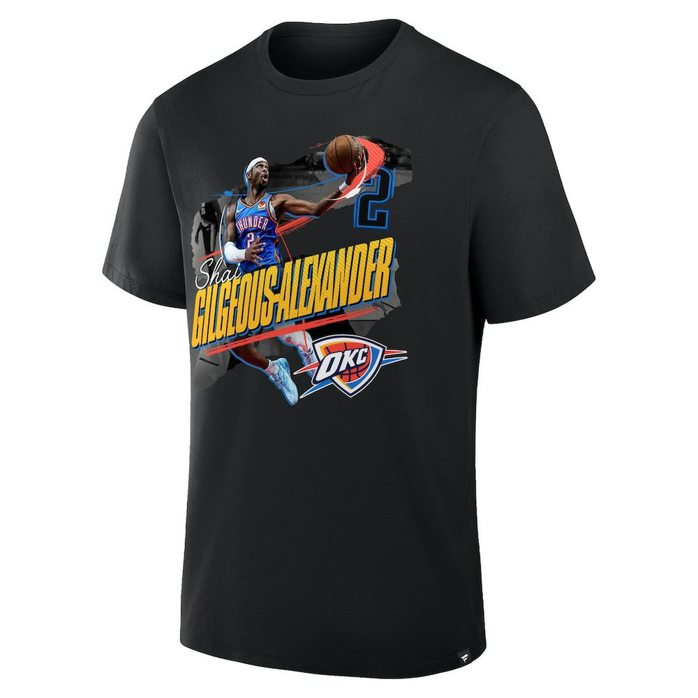 Shai Gilgeous-Alexander Oklahoma City Thunder Start of Season T-Shirt Black