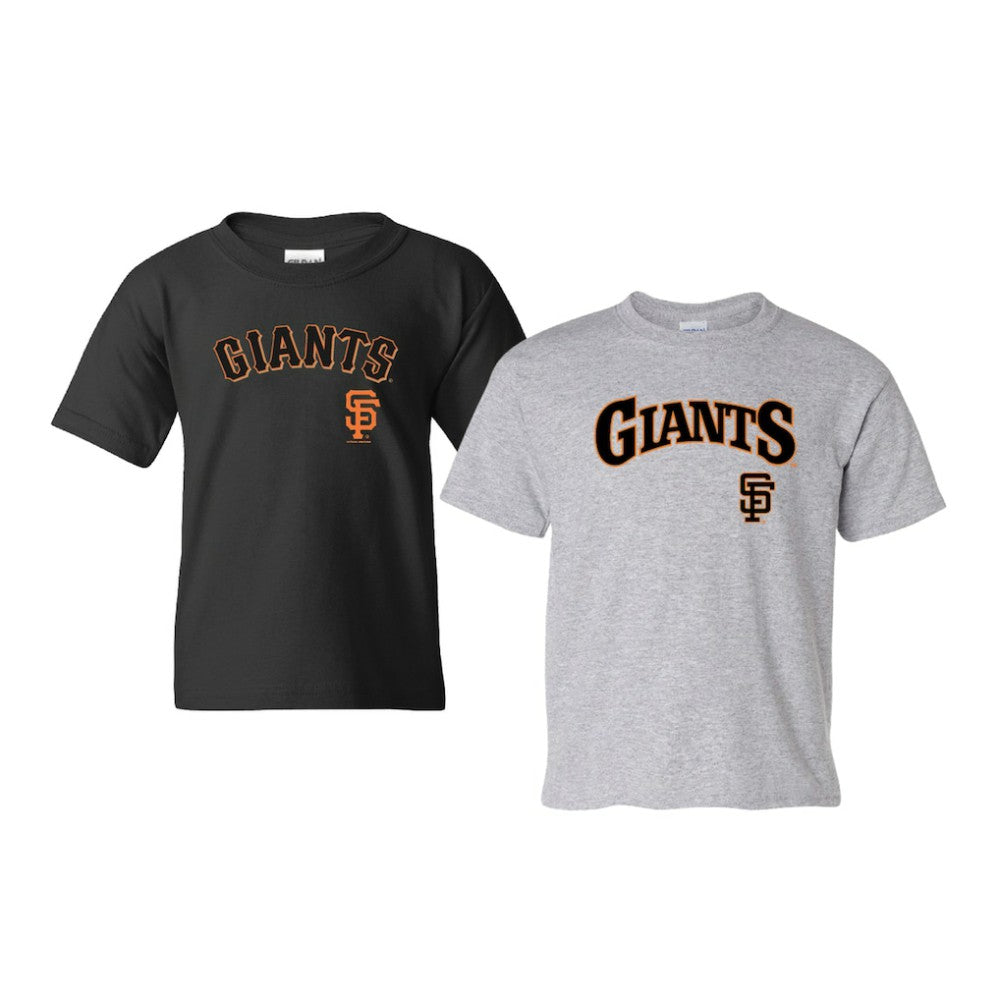 San Francisco Giants Soft as a Grape Youth 2-Pack Logo T-Shirt Set - Black/Gray - MLB Lifestyle