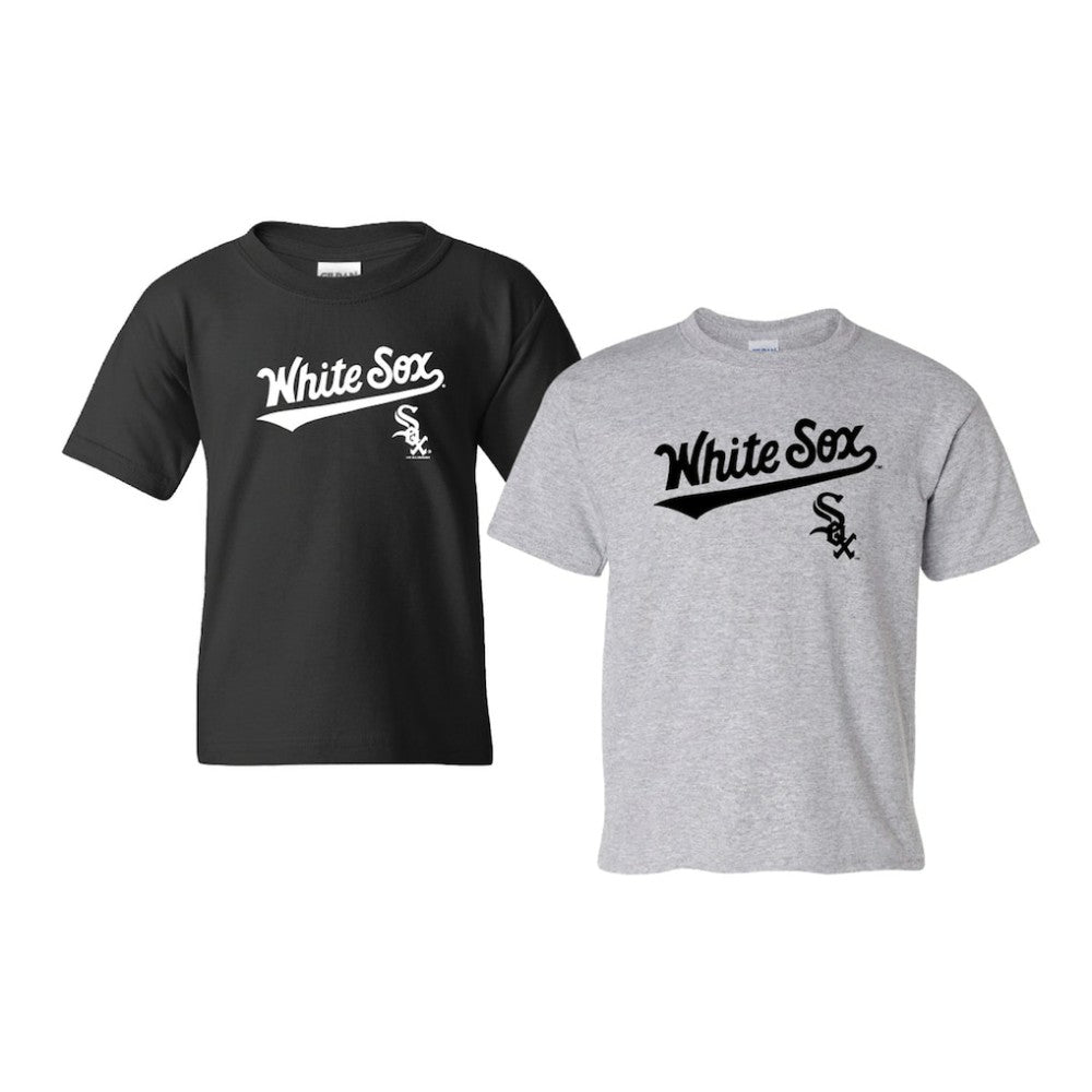 Chicago White Sox Soft as a Grape Youth 2-Pack Logo T-Shirt Set - Black/Gray - MLB Discount