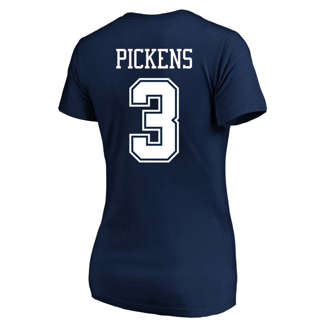 Fanatics George Pickens Dallas Cowboys Women's Plus Size Name & Number V-Neck T-Shirt Navy