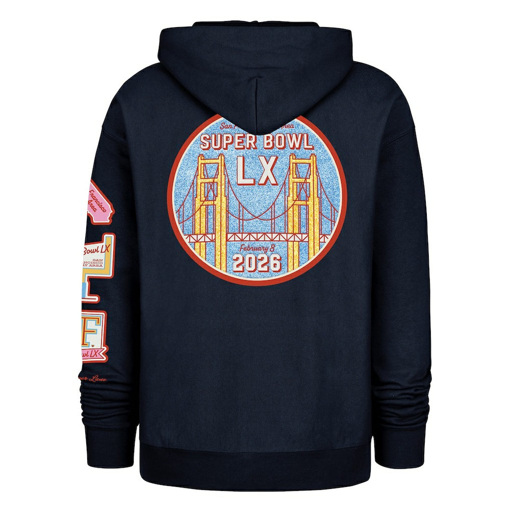 47 brand Stoney Clover Lane x '47 Women's Super Bowl LX Patches Foundation Hoodie Black