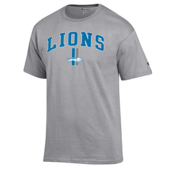 Detroit Lions Champion Arch Over Logo T-Shirt Gray
