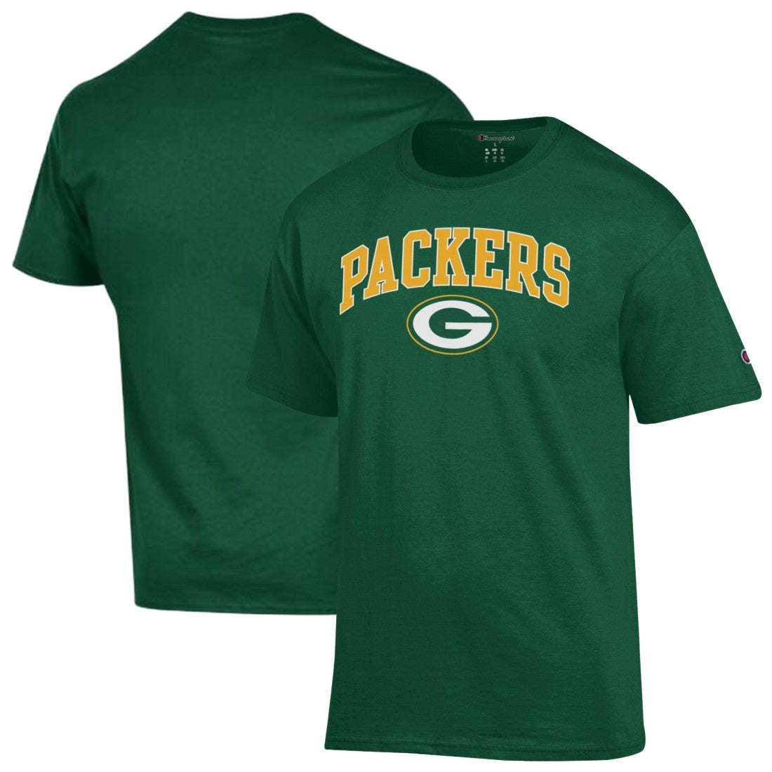 Green Bay Packers Champion Arch Over Logo T-Shirt Green
