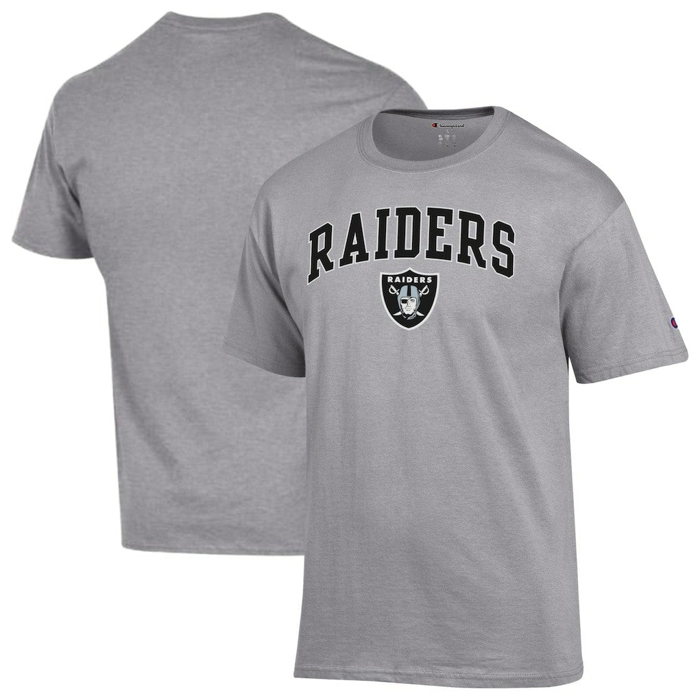 Las Vegas Raiders Champion Arch Over Logo T-Shirt Gray