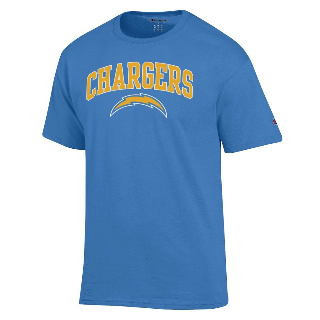 Los Angeles Chargers Champion Arch Over Logo T-Shirt Powder Blue