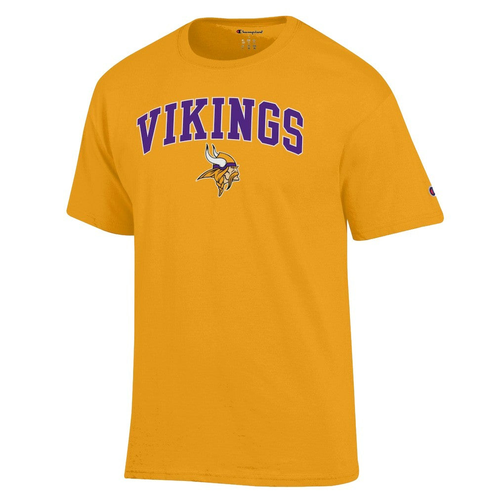 Minnesota Vikings Champion Arch Over Logo T-Shirt Gold