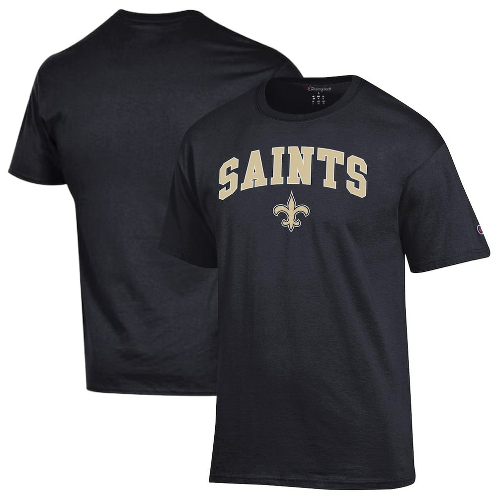 New Orleans Saints Champion Arch Over Logo T-Shirt Black