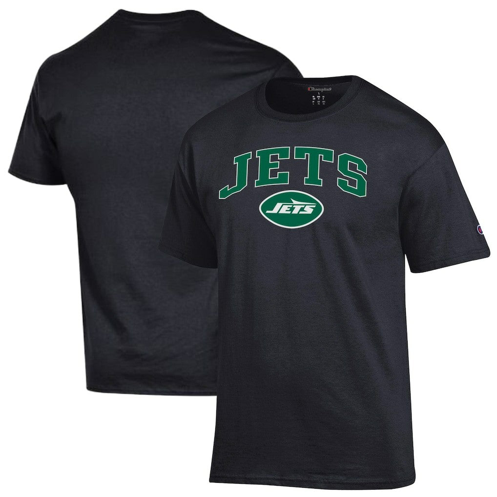 New York Jets Champion Arch Over Logo T-Shirt Black