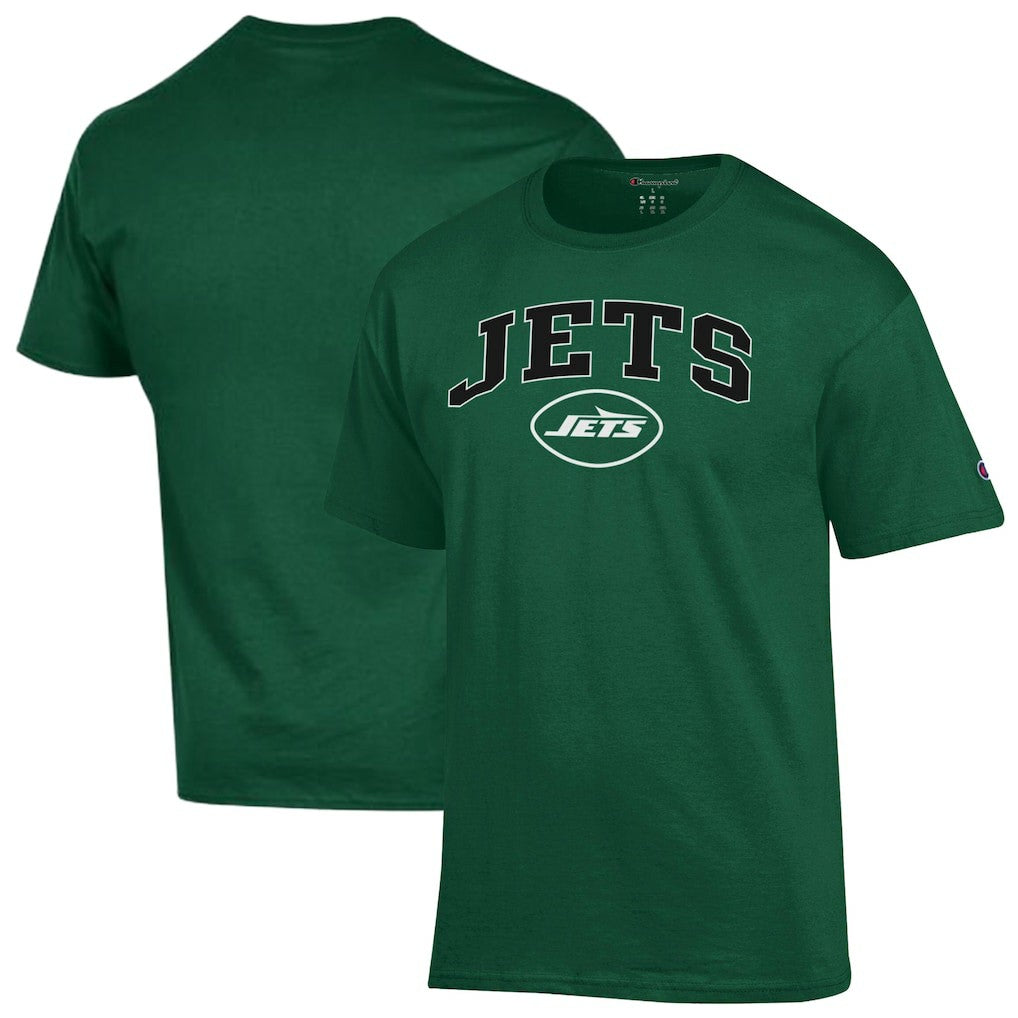 New York Jets Champion Arch Over Logo T-Shirt Green