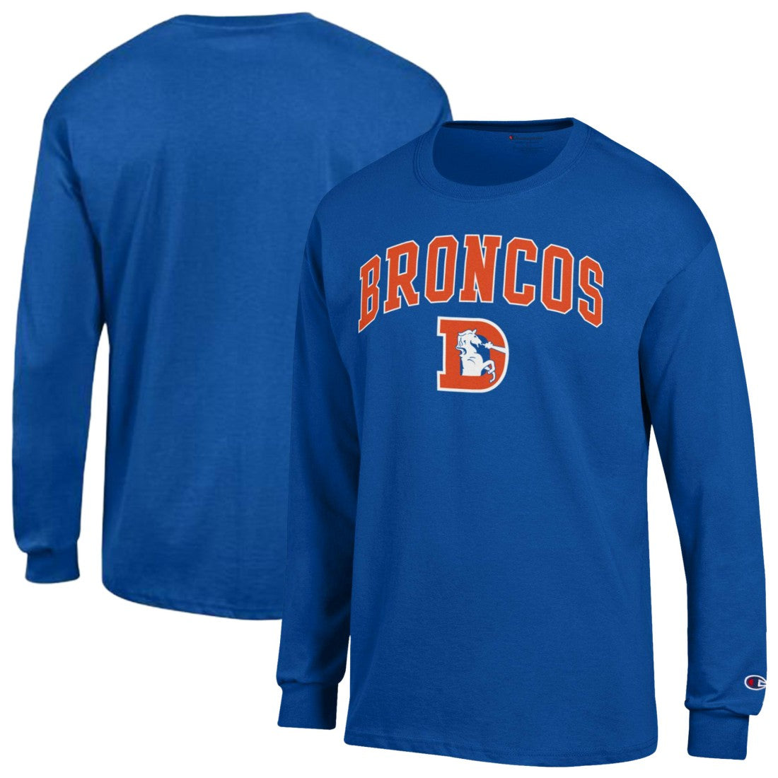 Denver Broncos Champion Arch Over Logo Long Sleeve T-Shirt Royal