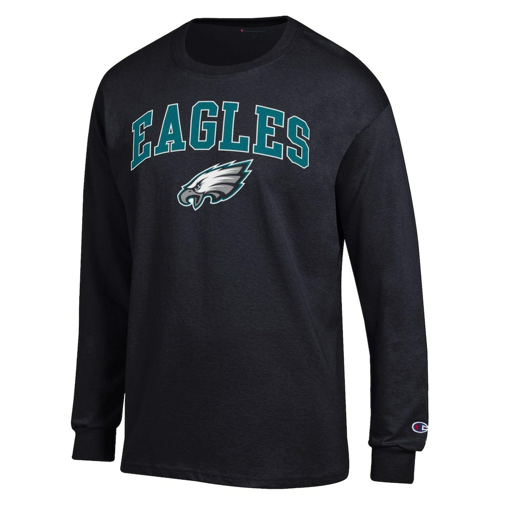 Philadelphia Eagles Champion Arch Over Logo Long Sleeve T-Shirt Black