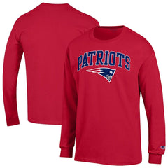 New England Patriots Champion Arch Over Logo Long Sleeve T-Shirt Red