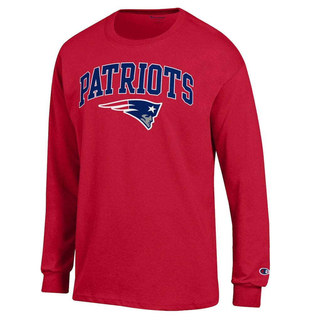 New England Patriots Champion Arch Over Logo Long Sleeve T-Shirt Red