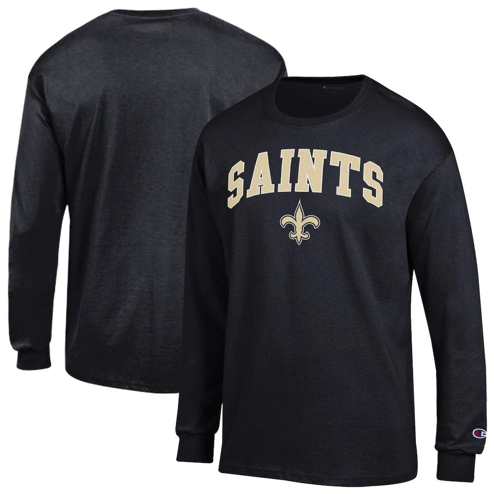 New Orleans Saints Champion Arch Over Logo Long Sleeve T-Shirt Black