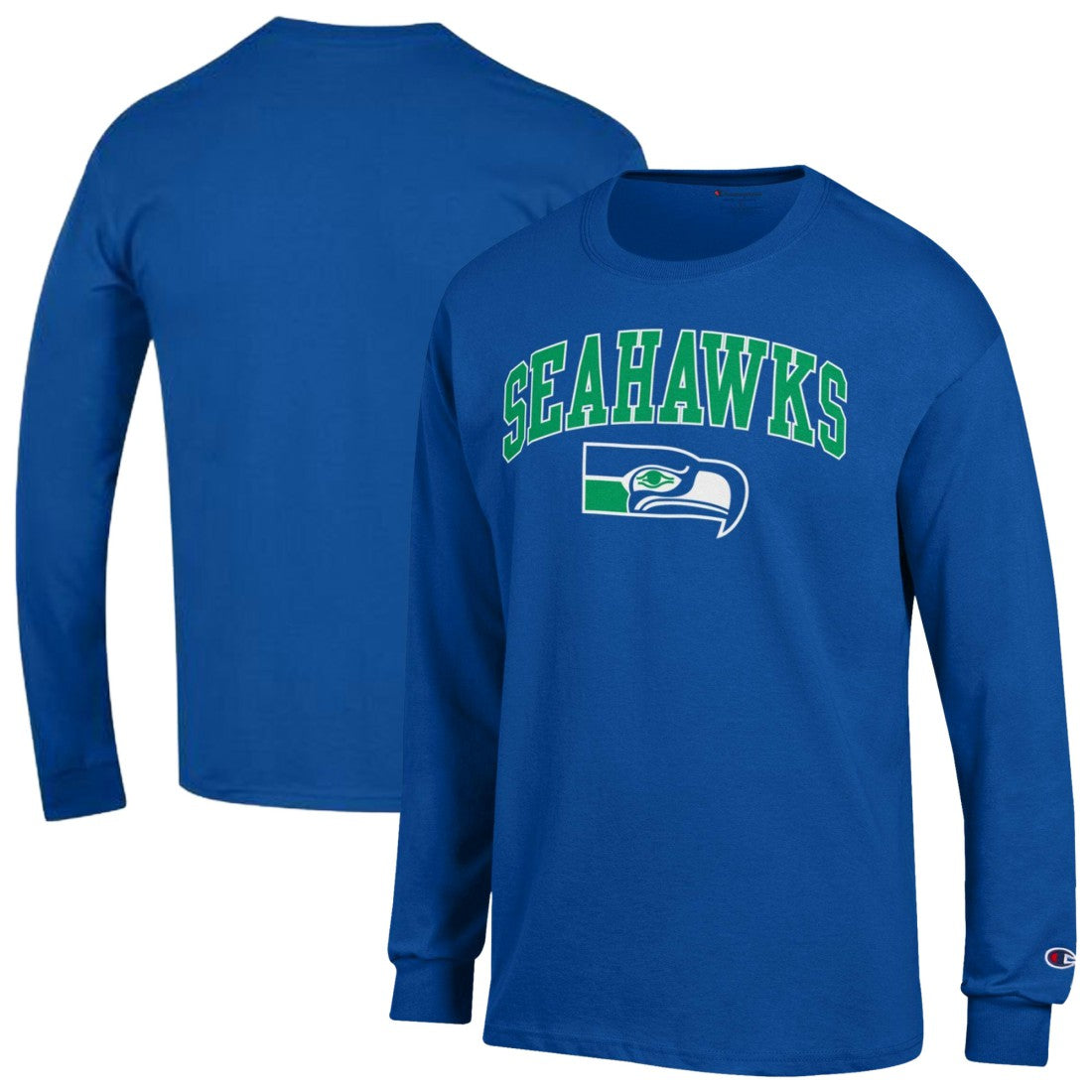 Seattle Seahawks Champion Arch Over Logo Long Sleeve T-Shirt Royal