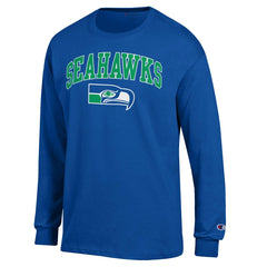 Seattle Seahawks Champion Arch Over Logo Long Sleeve T-Shirt Royal
