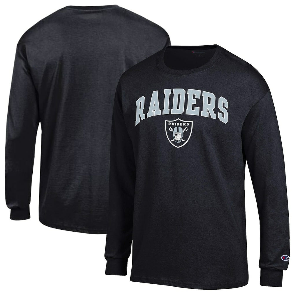 Las Vegas Raiders Champion Arch Over Logo Long Sleeve T-Shirt Black