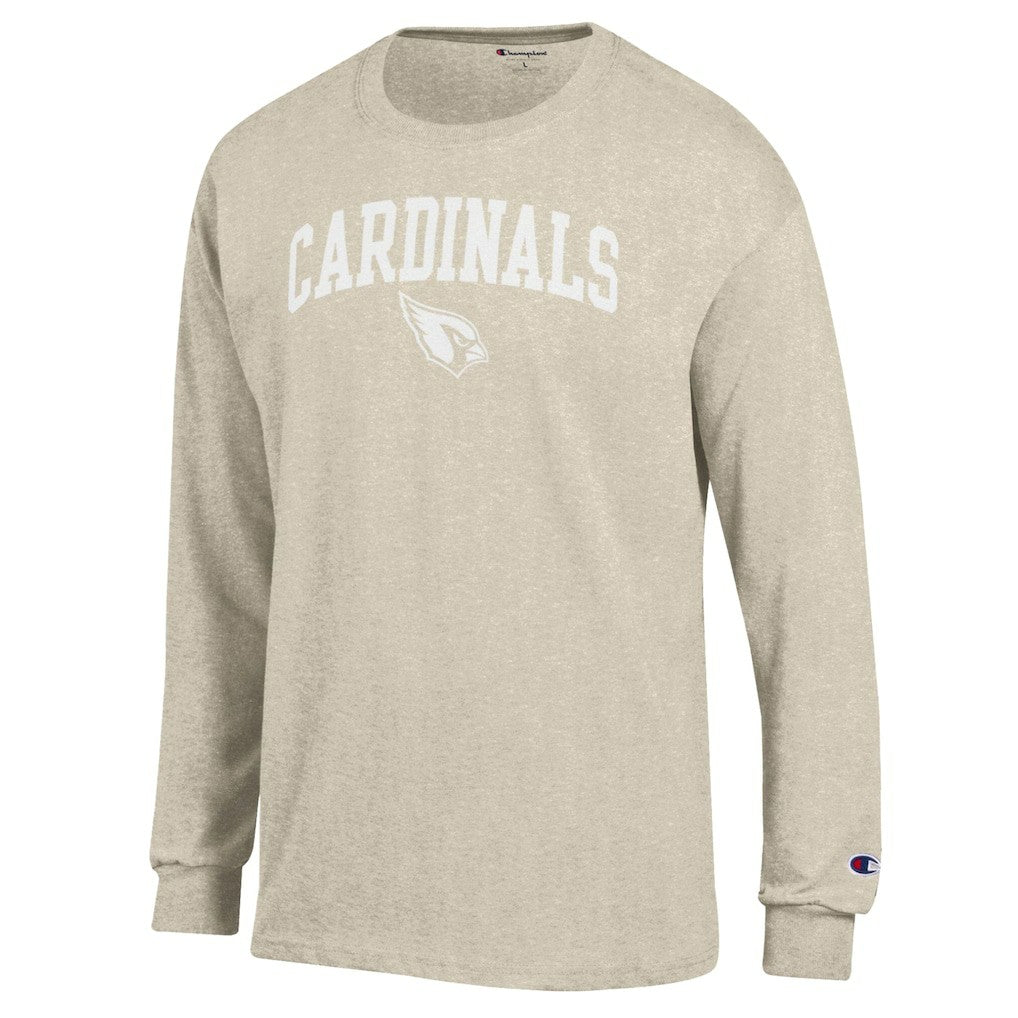 Arizona Cardinals Champion White Ink Jersey Long Sleeve T-Shirt Oatmeal