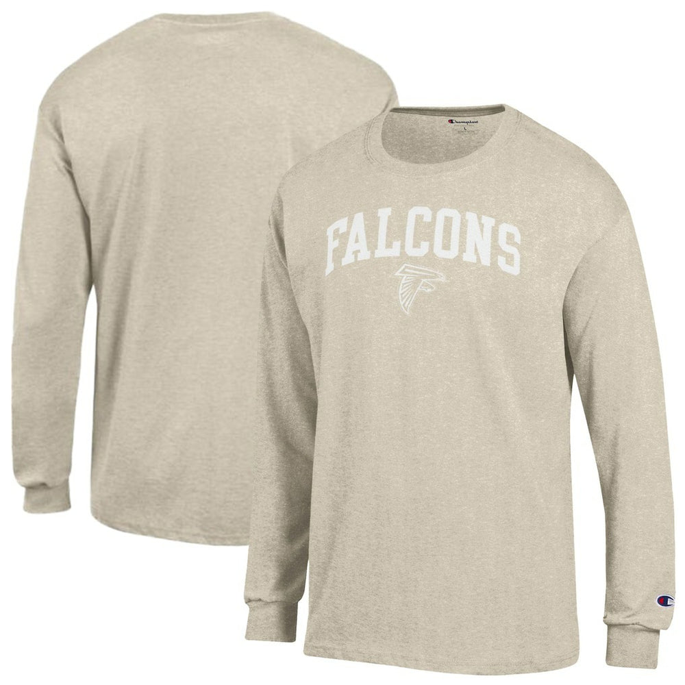 Atlanta Falcons Champion White Ink Jersey Long Sleeve T-Shirt Oatmeal