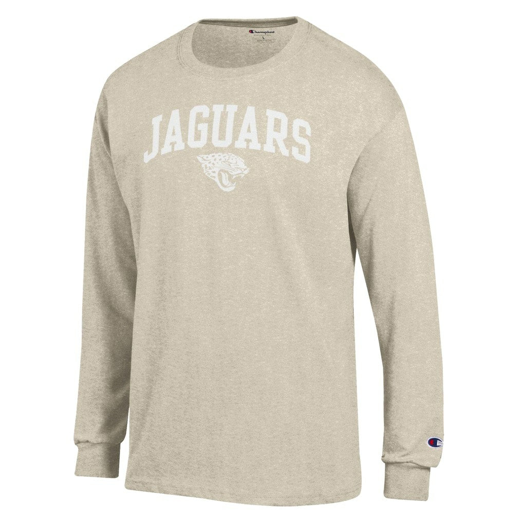 Jacksonville Jaguars Champion White Ink Jersey Long Sleeve T-Shirt Oatmeal
