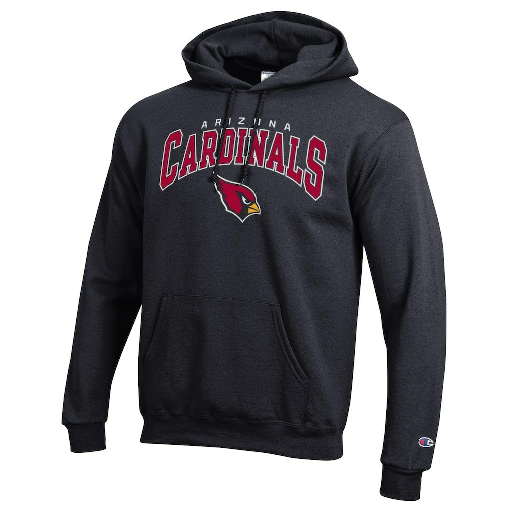 Arizona Cardinals Champion Powerblend Arch over Logo Hoodie Black