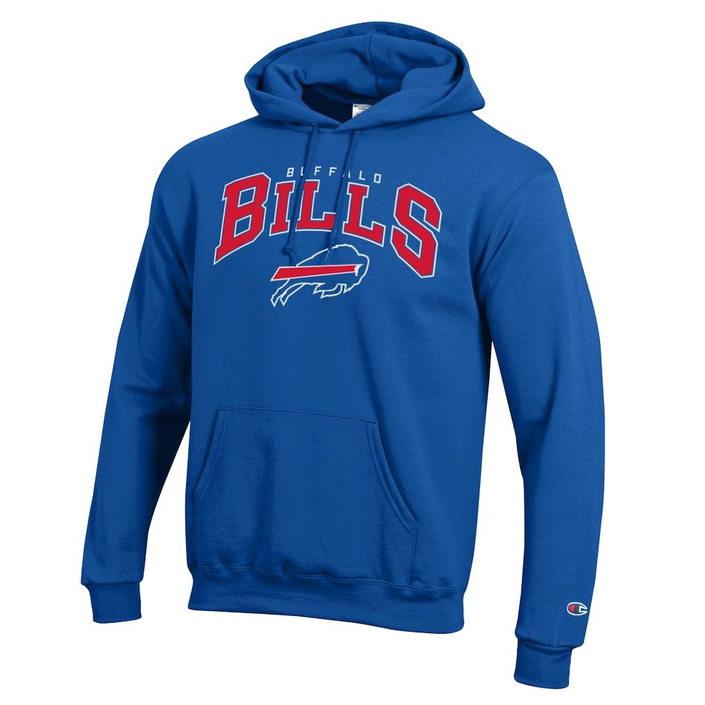 Buffalo Bills Champion Powerblend Arch over Logo Hoodie Royal