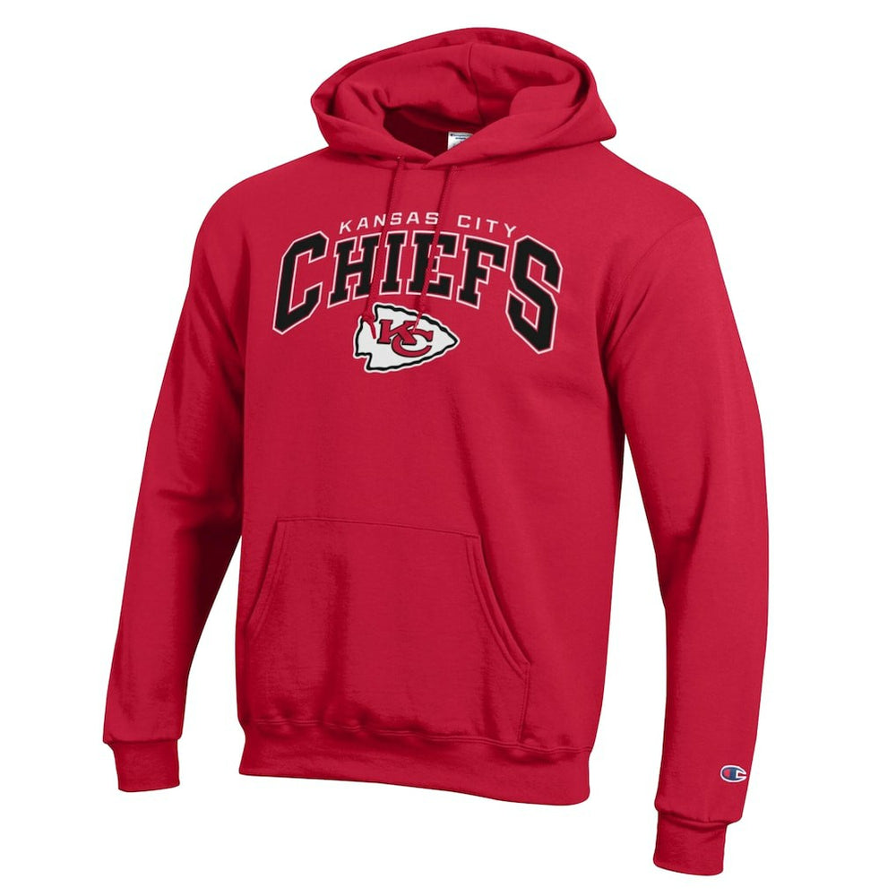 Kansas City Chiefs Champion Powerblend Arch over Logo Hoodie Red