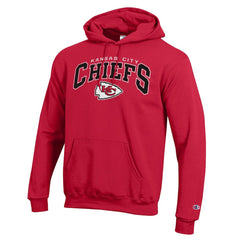 Kansas City Chiefs Champion Powerblend Arch over Logo Hoodie Red
