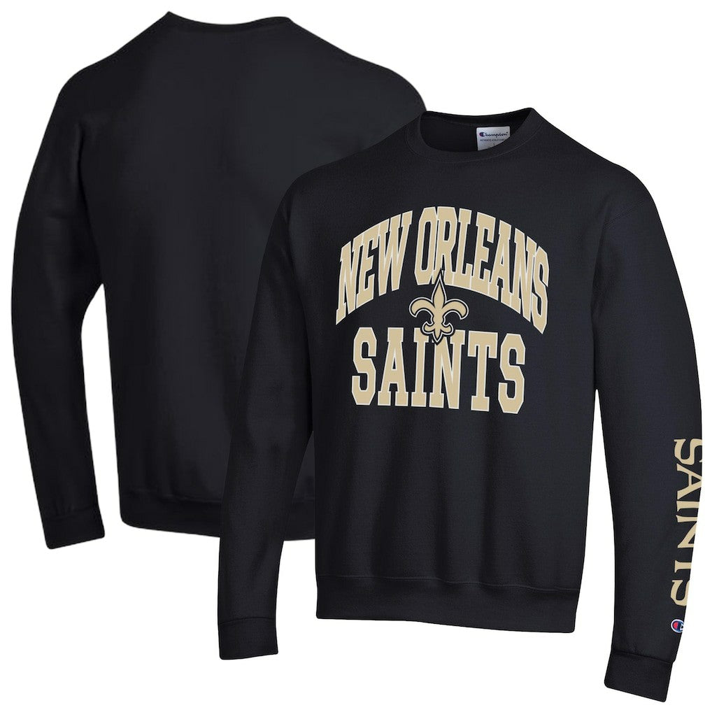 New Orleans Saints Champion Powerblend Fleece Sweatshirt Black