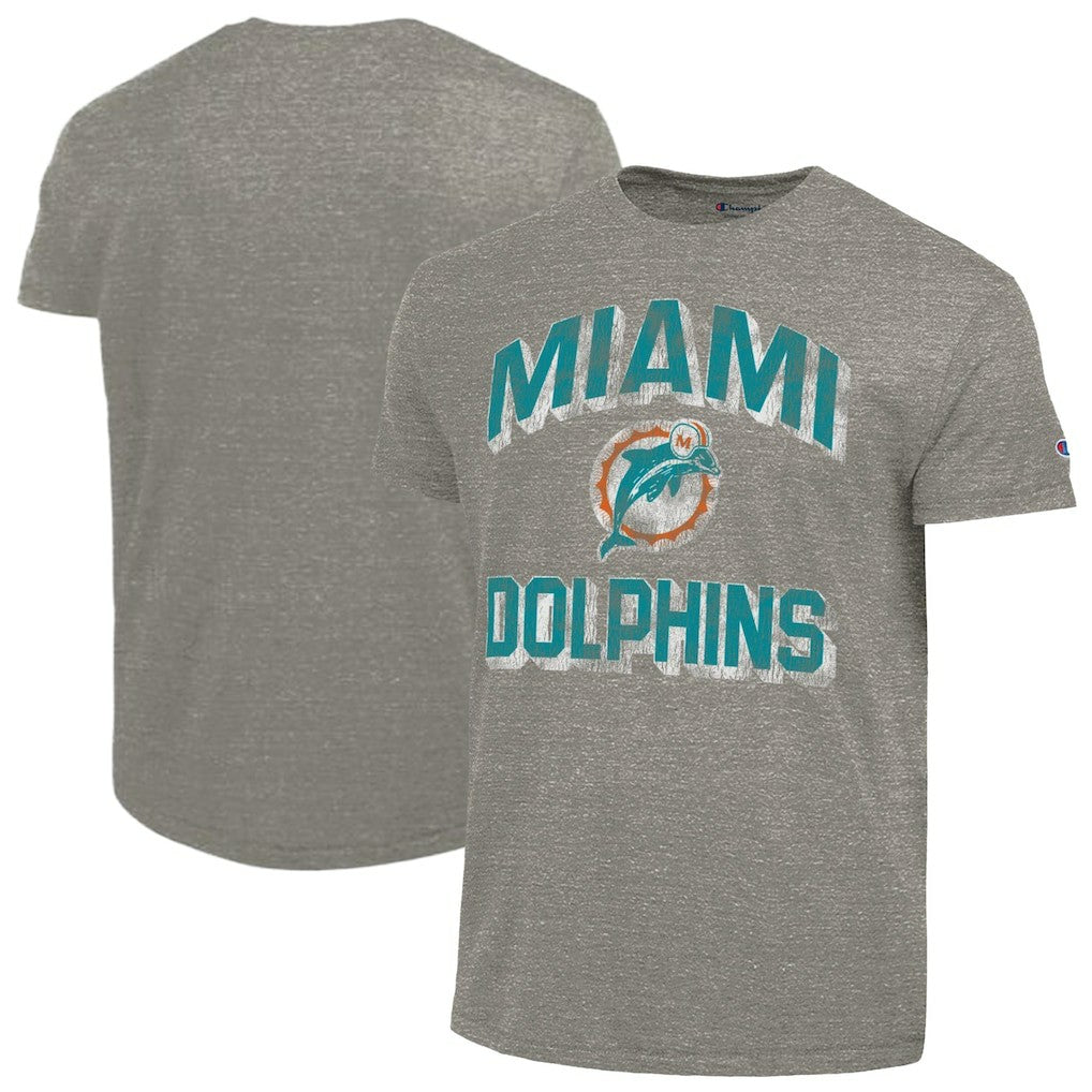Miami Dolphins Champion Ultimate Tri-Blend T-Shirt Charcoal