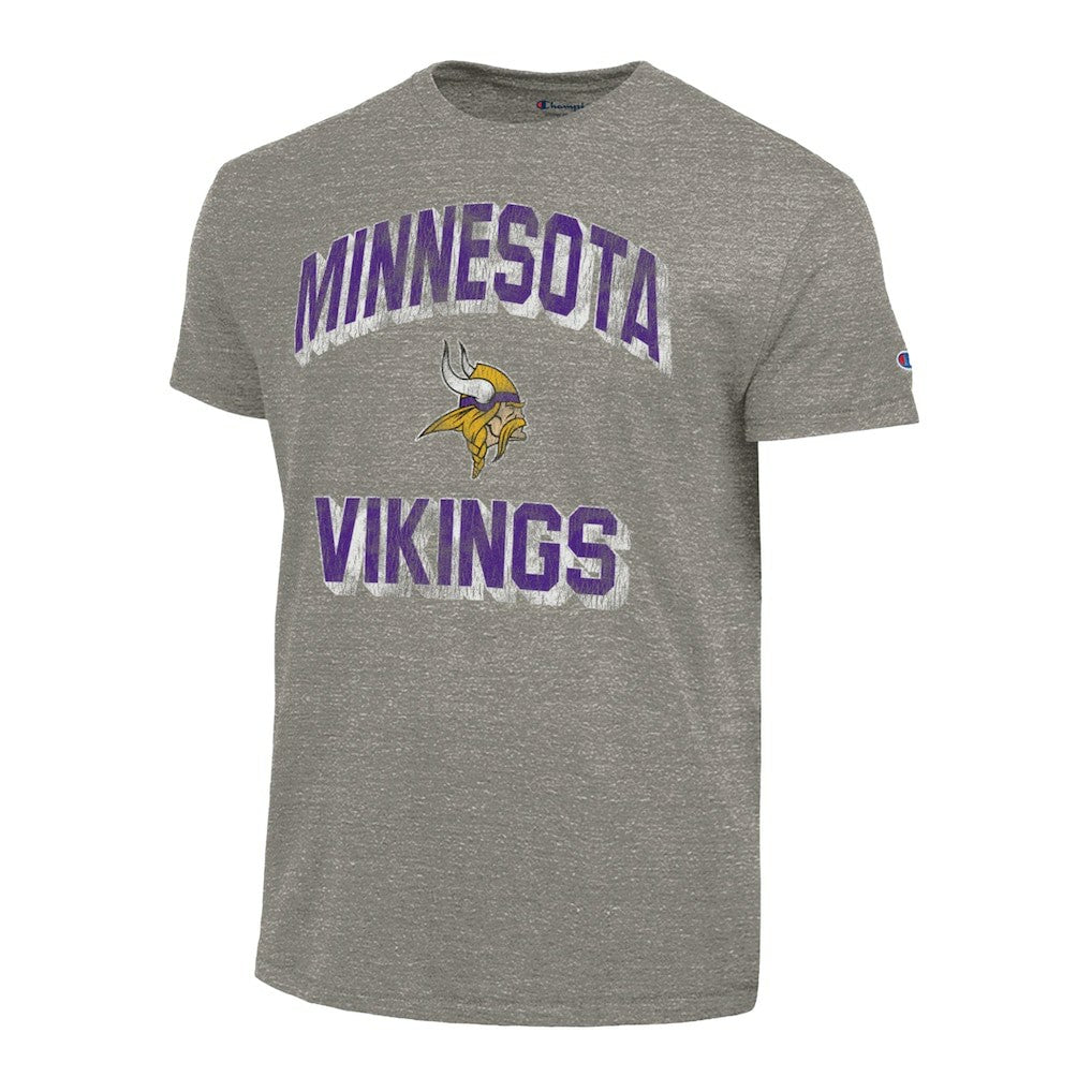 Minnesota Vikings Champion Ultimate Tri-Blend T-Shirt Heather Charcoal