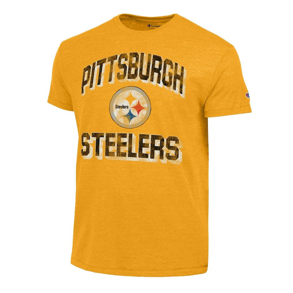 Pittsburgh Steelers Champion Ultimate Tri-Blend T-Shirt Heather Gold