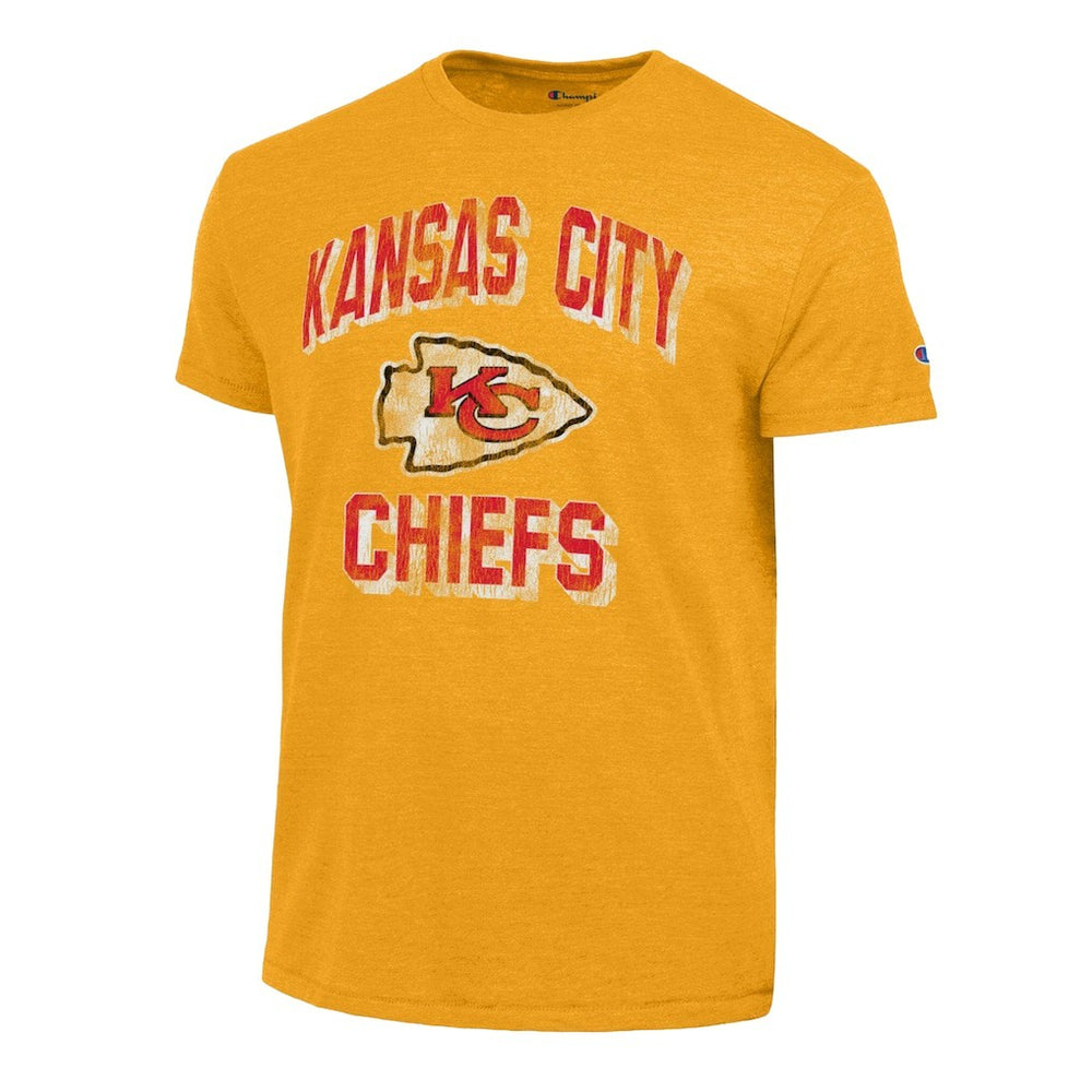 Kansas City Chiefs Champion Ultimate Tri-Blend T-Shirt Gold