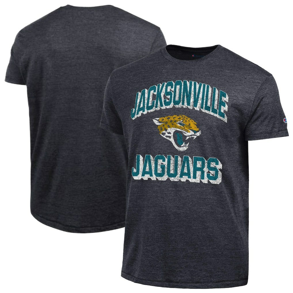 Jacksonville Jaguars Champion Ultimate Tri-Blend T-Shirt Heather Black