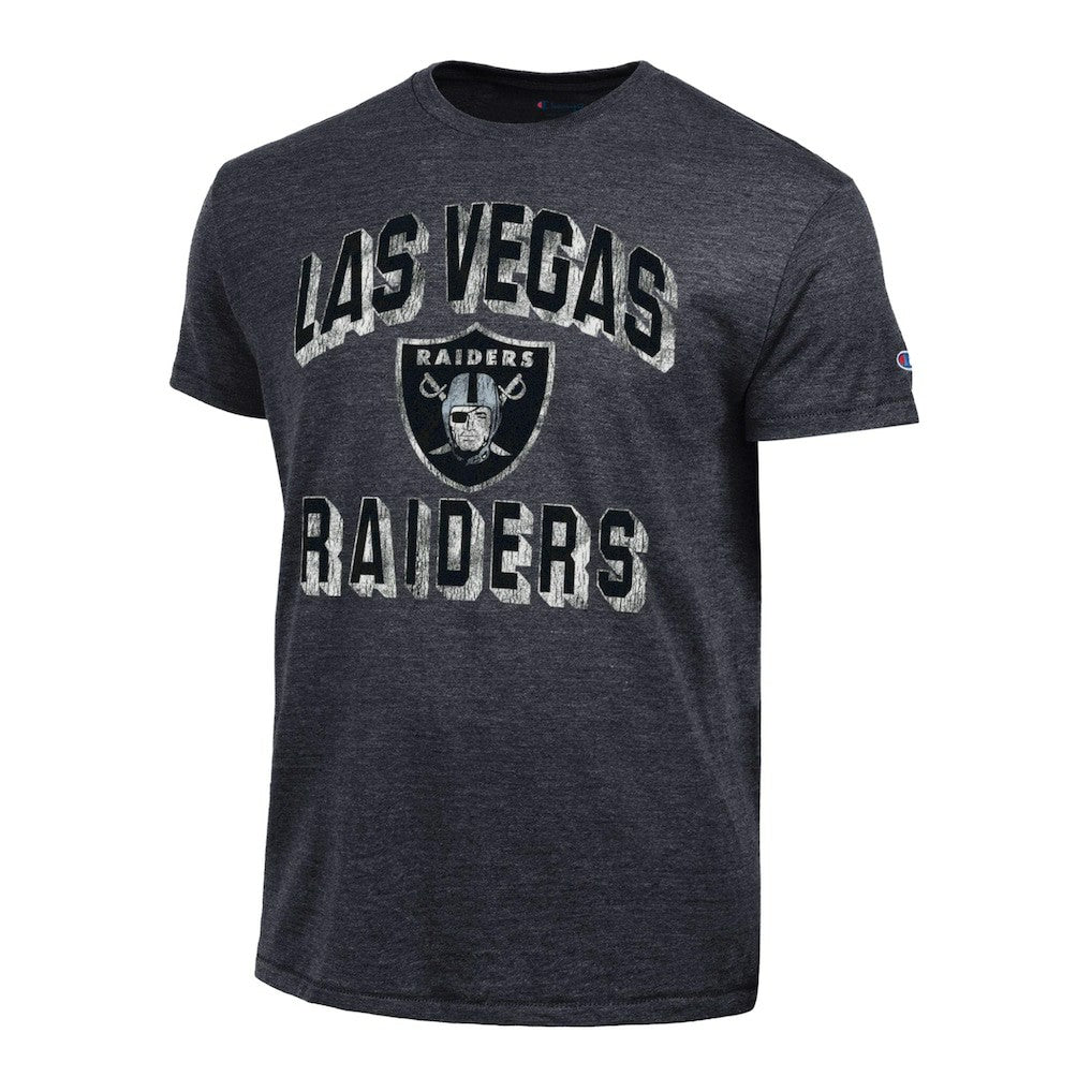 Las Vegas Raiders Champion Ultimate Tri-Blend T-Shirt Heather Black